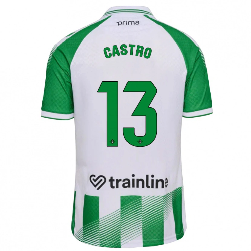 Danxen Män Danel Castro #13 Ljusgrön Svart Vit Hemmatröja Matchtröjor 2026/27 Tröjor T-Tröja