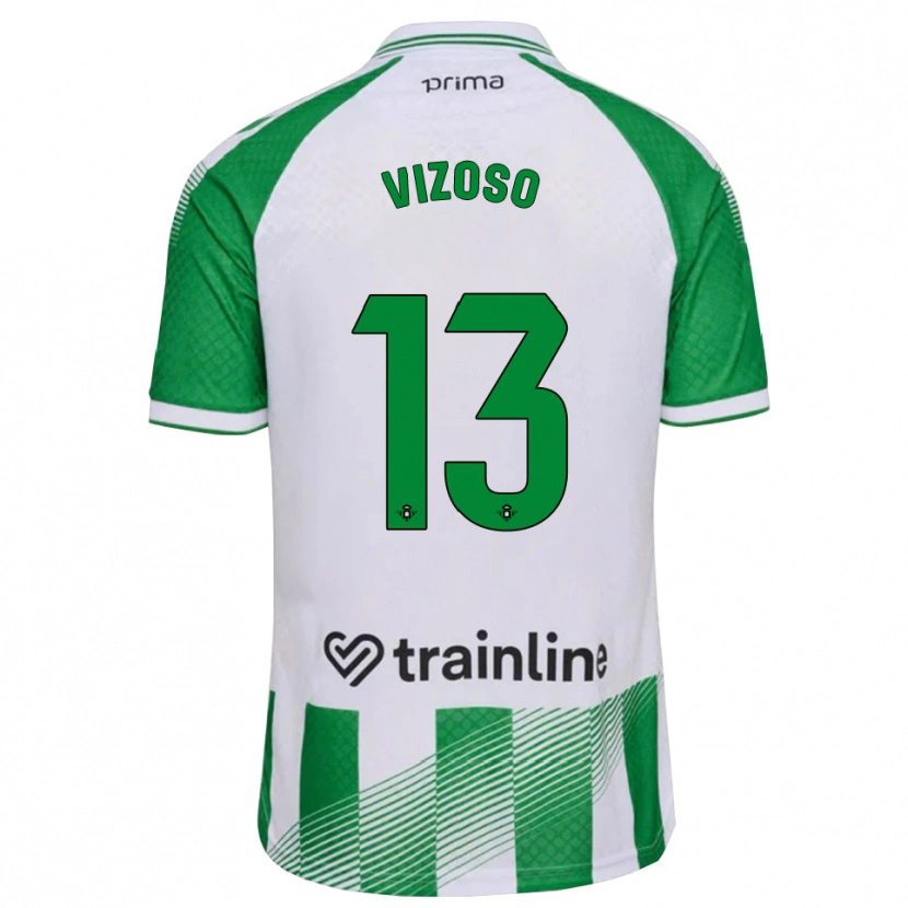 Danxen Män Paula Vizoso #13 Ljusgrön Svart Vit Hemmatröja Matchtröjor 2026/27 Tröjor T-Tröja