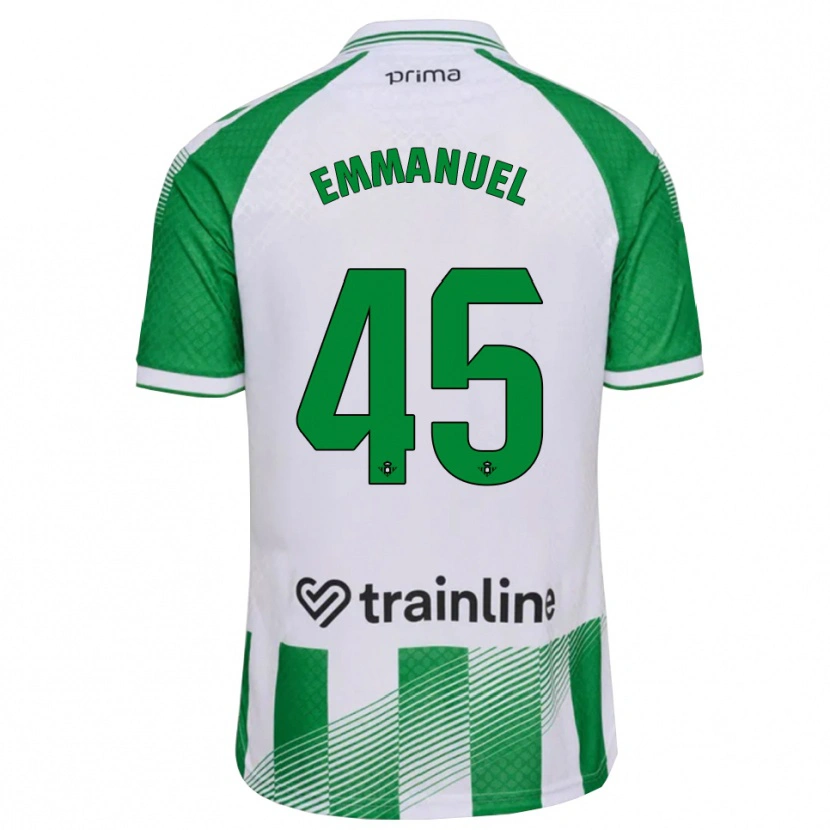 Danxen Män Jean Emmanuel N'agoran #45 Ljusgrön Svart Vit Hemmatröja Matchtröjor 2026/27 Tröjor T-Tröja