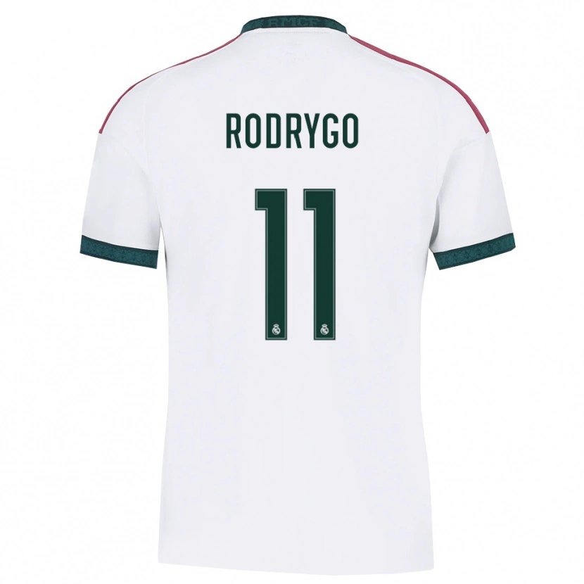Danxen Män Rodrygo Silva De Goes #11 Mörkgrön Vit Röd Hemmatröja Matchtröjor 2026/27 Tröjor T-Tröja