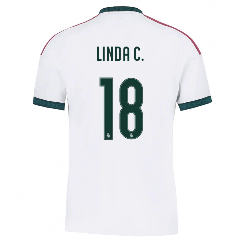 Danxen Män Linda Caicedo #18 Mörkgrön Vit Röd Hemmatröja Matchtröjor 2026/27 Tröjor T-Tröja