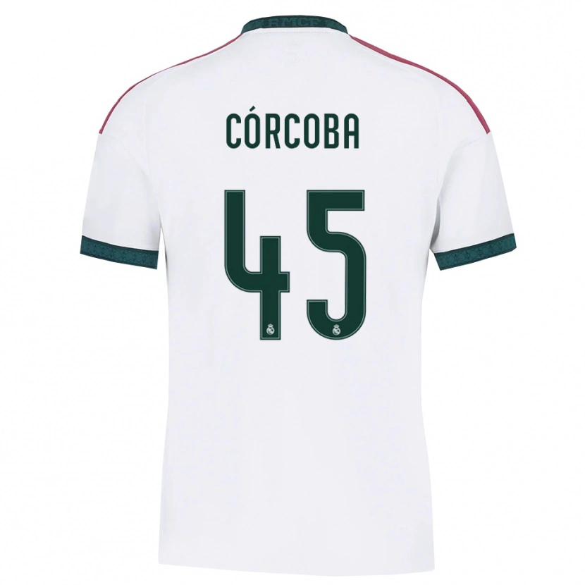 Danxen Män Andrés Córcoba #45 Mörkgrön Vit Röd Hemmatröja Matchtröjor 2026/27 Tröjor T-Tröja