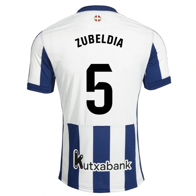 Danxen Män Igor Zubeldia #5 Marinblå Vit Guldbrun Hemmatröja Matchtröjor 2026/27 Tröjor T-Tröja