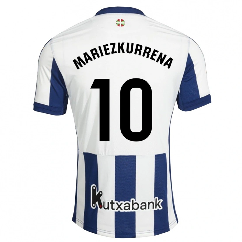 Danxen Män Arkaitz Mariezkurrena #10 Marinblå Vit Guldbrun Hemmatröja Matchtröjor 2026/27 Tröjor T-Tröja