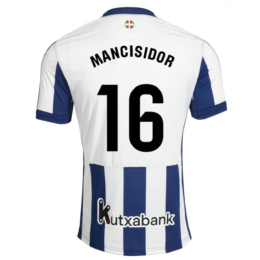 Danxen Män Beñat Mancisidor #16 Marinblå Vit Guldbrun Hemmatröja Matchtröjor 2026/27 Tröjor T-Tröja
