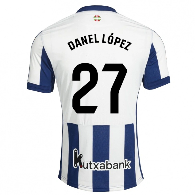 Danxen Män Danel López #27 Marinblå Vit Guldbrun Hemmatröja Matchtröjor 2026/27 Tröjor T-Tröja