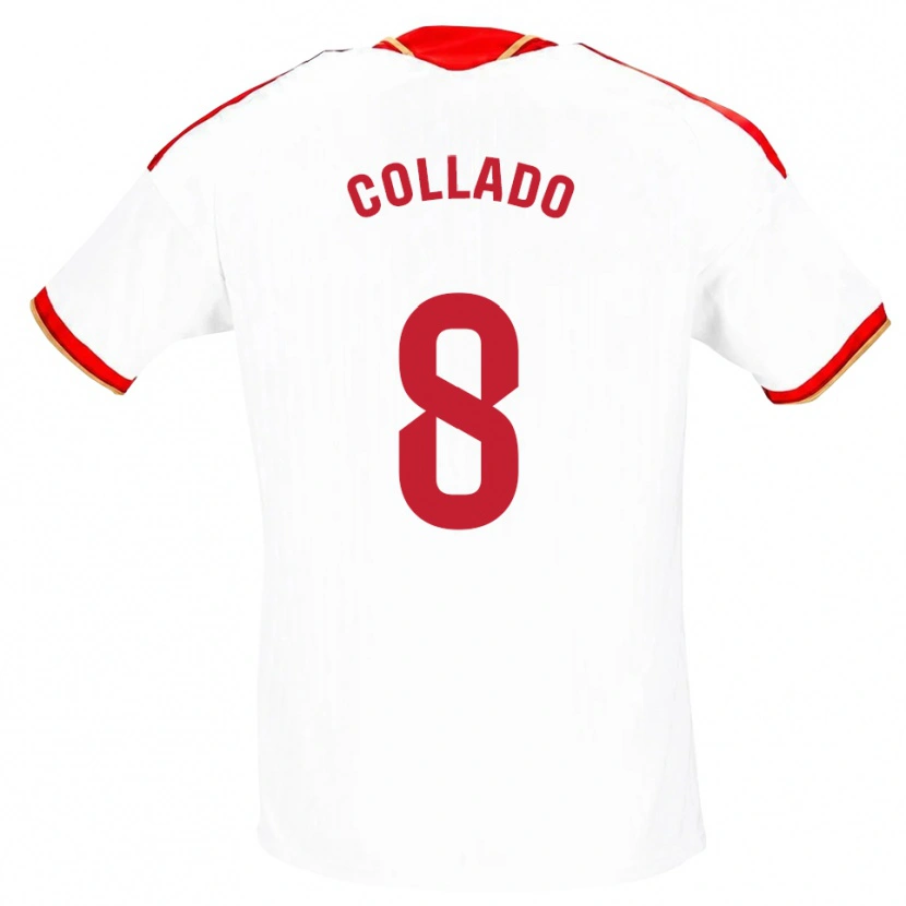 Danxen Män Alberto Collado #8 Vit Röd Hemmatröja Matchtröjor 2026/27 Tröjor T-Tröja