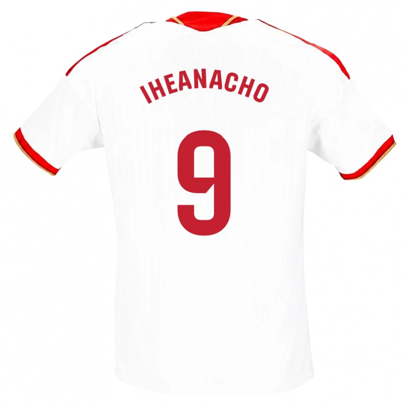 Danxen Män Kelechi Iheanacho #9 Vit Röd Hemmatröja Matchtröjor 2026/27 Tröjor T-Tröja