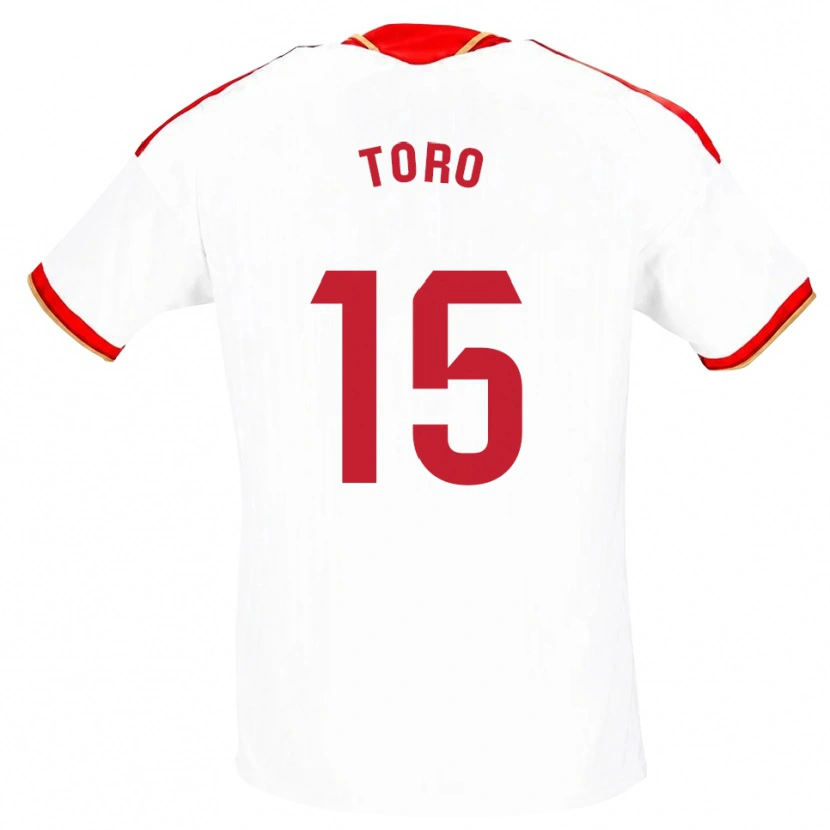 Danxen Män Juanan Toro #15 Vit Röd Hemmatröja Matchtröjor 2026/27 Tröjor T-Tröja