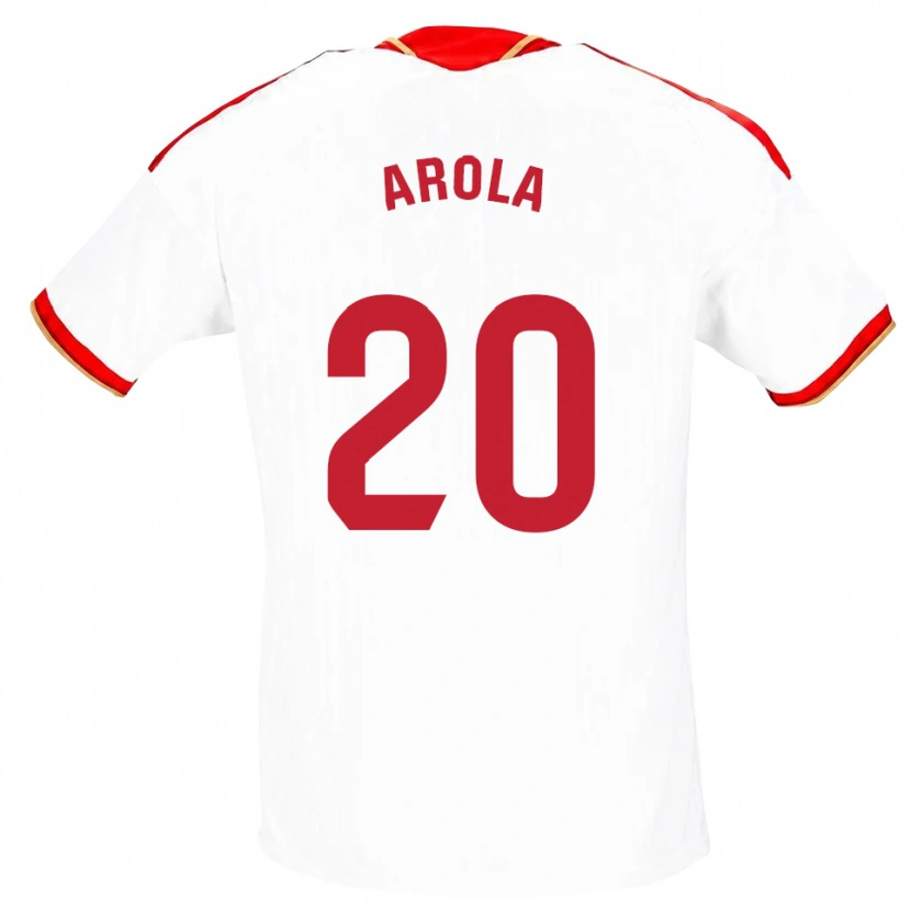 Danxen Män Arola Aparicio Gili #20 Vit Röd Hemmatröja Matchtröjor 2026/27 Tröjor T-Tröja