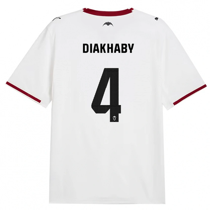 Danxen Män Mouctar Diakhaby #4 Svart Vit Röd Gul Hemmatröja Matchtröjor 2026/27 Tröjor T-Tröja