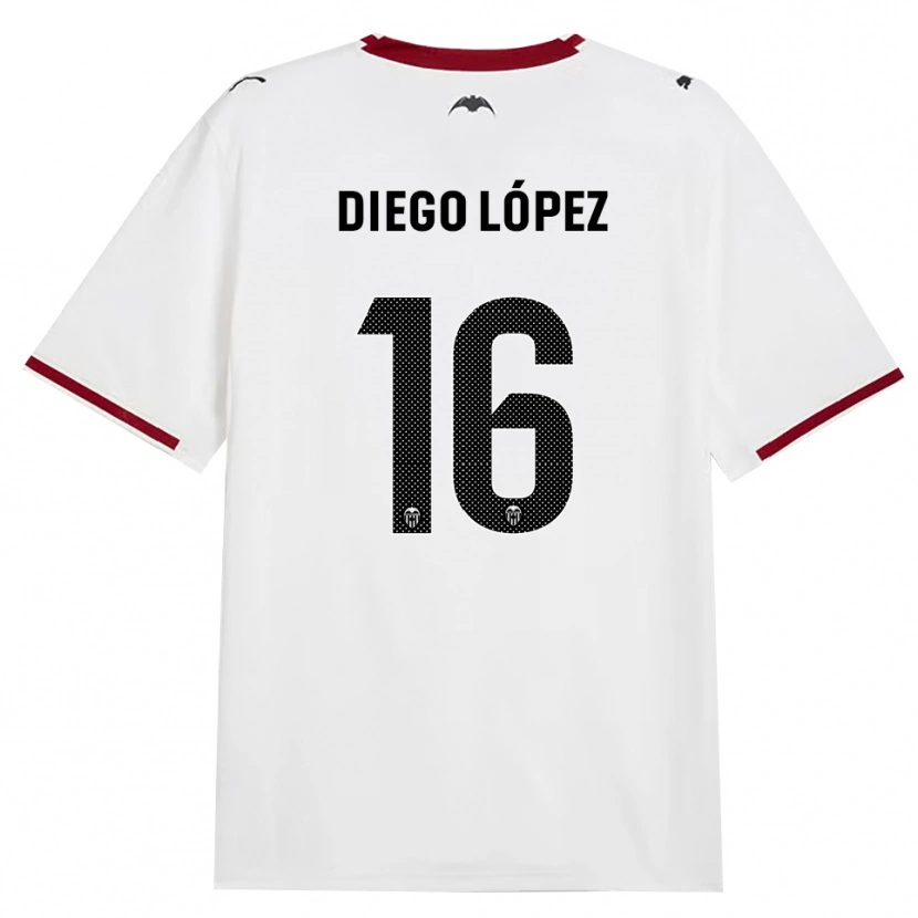 Danxen Män Diego López #16 Svart Vit Röd Gul Hemmatröja Matchtröjor 2026/27 Tröjor T-Tröja