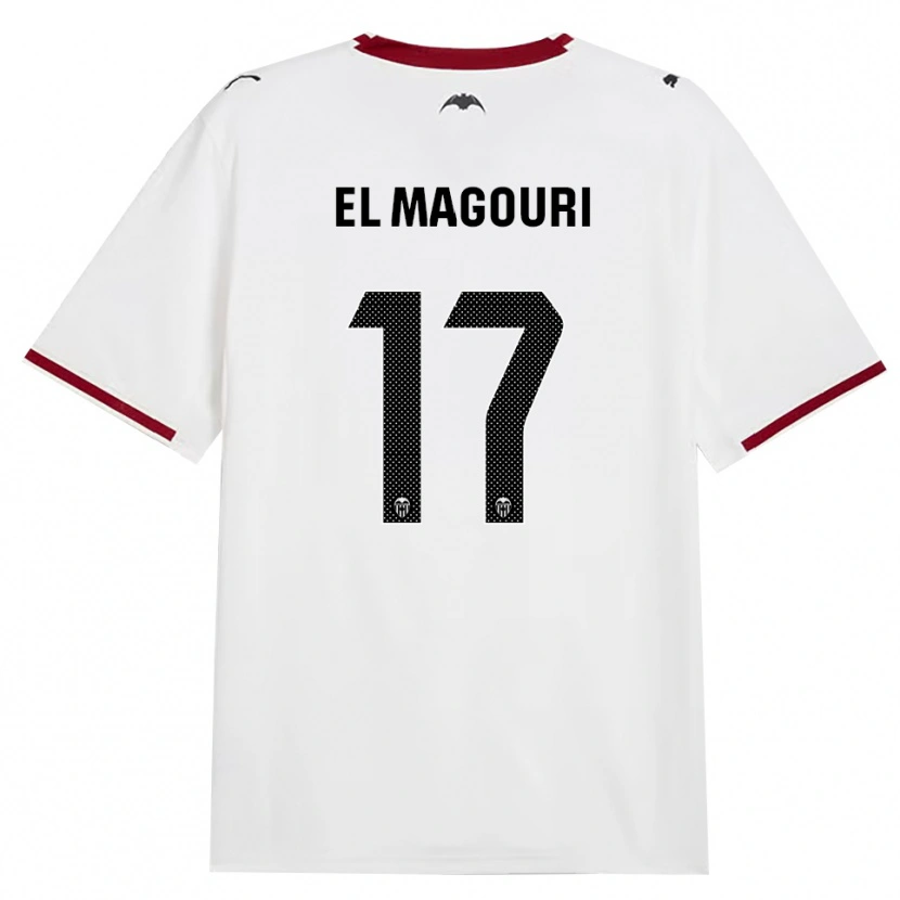 Danxen Män Anas El Magouri #17 Svart Vit Röd Gul Hemmatröja Matchtröjor 2026/27 Tröjor T-Tröja