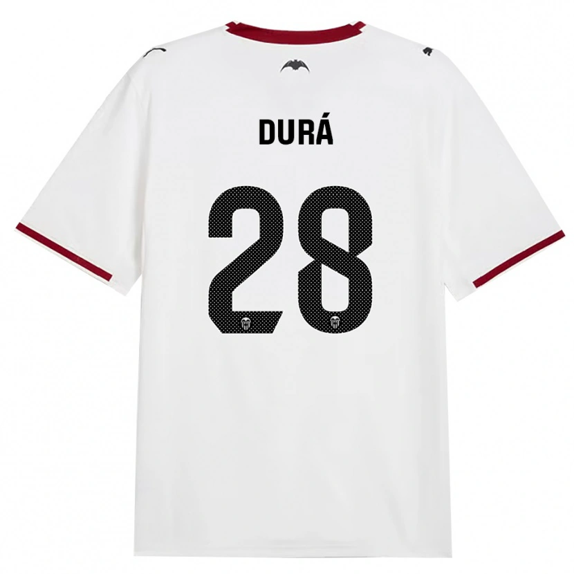 Danxen Män Jaume Durá #28 Svart Vit Röd Gul Hemmatröja Matchtröjor 2026/27 Tröjor T-Tröja