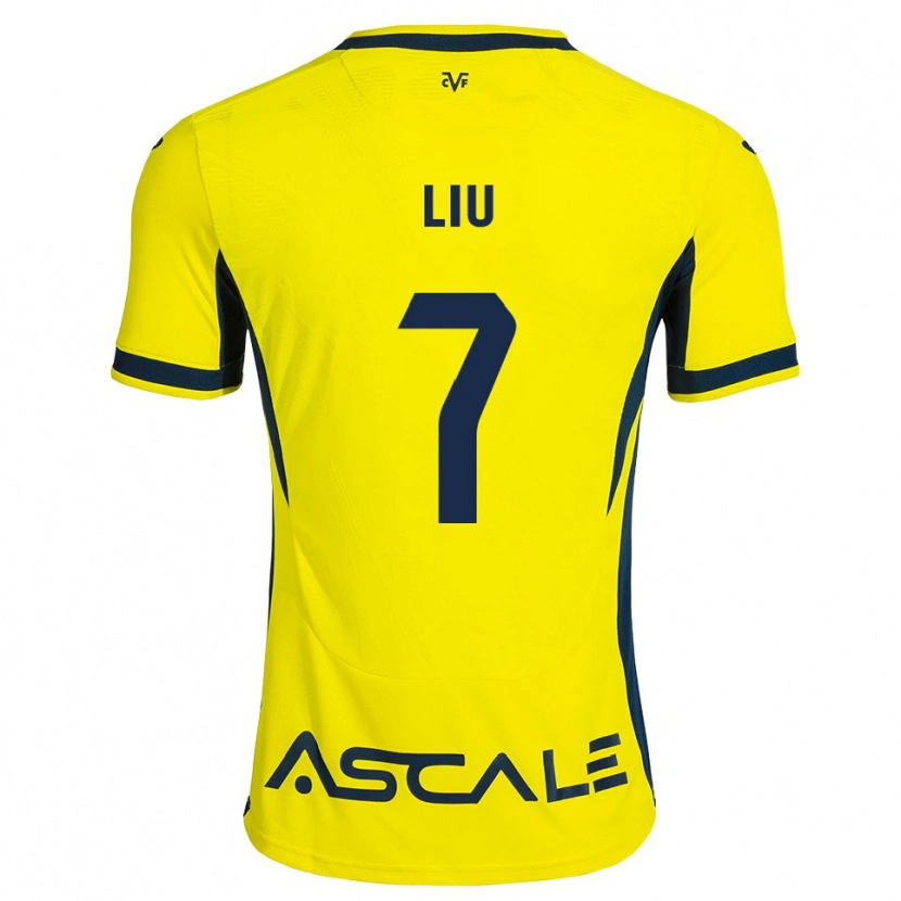 Danxen Män Kaiyuan Liu #7 Gul Svart Röd Hemmatröja Matchtröjor 2026/27 Tröjor T-Tröja