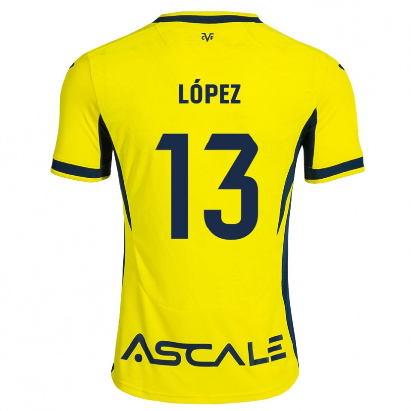Danxen Män Carlos López #13 Gul Svart Röd Hemmatröja Matchtröjor 2026/27 Tröjor T-Tröja