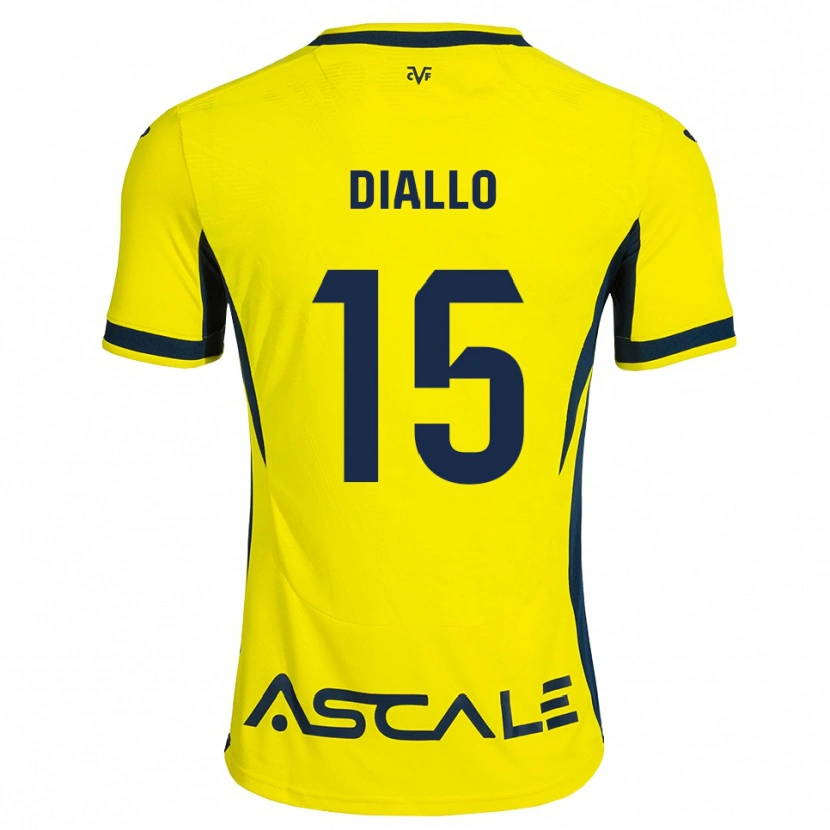 Danxen Män Moussa Diallo #15 Gul Svart Röd Hemmatröja Matchtröjor 2026/27 Tröjor T-Tröja