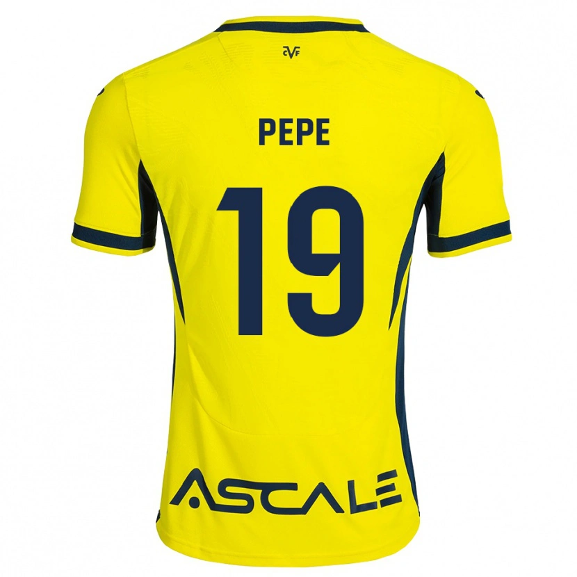 Danxen Män Nicolas Pépé #19 Gul Svart Röd Hemmatröja Matchtröjor 2026/27 Tröjor T-Tröja