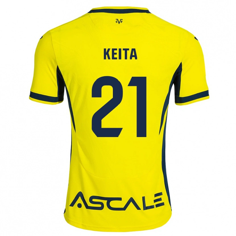 Danxen Män Manfa Keita #21 Gul Svart Röd Hemmatröja Matchtröjor 2026/27 Tröjor T-Tröja