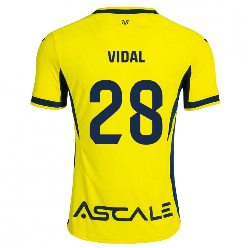 Danxen Män Aran Vidal #28 Gul Svart Röd Hemmatröja Matchtröjor 2026/27 Tröjor T-Tröja