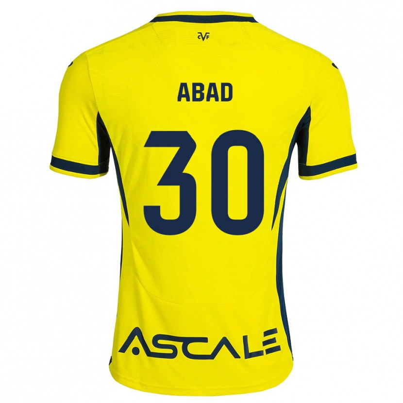 Danxen Män Iker Abad #30 Gul Svart Röd Hemmatröja Matchtröjor 2026/27 Tröjor T-Tröja
