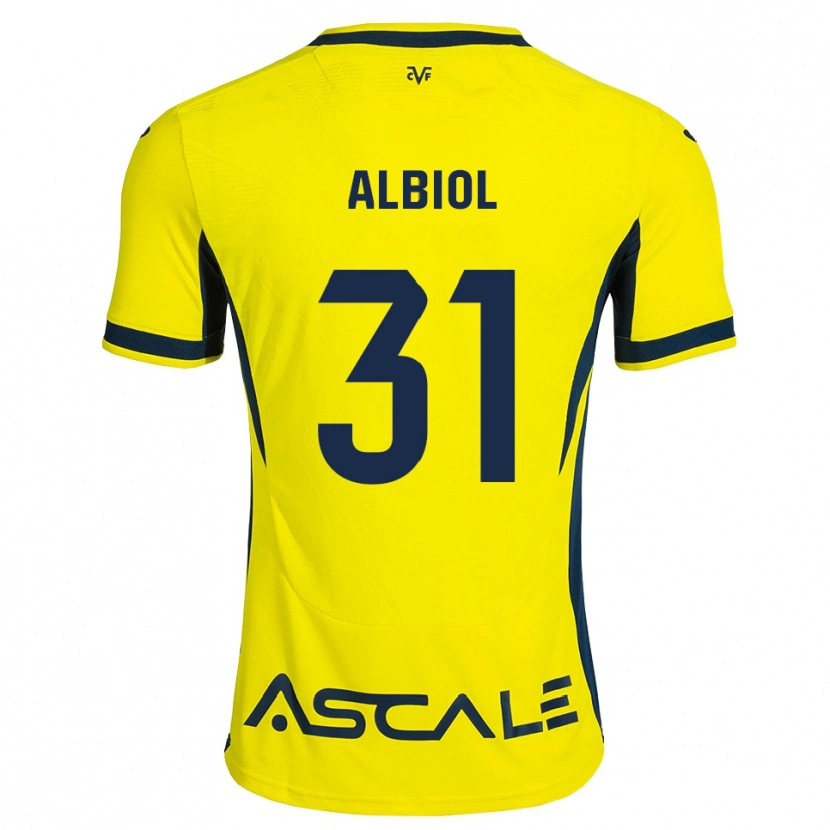 Danxen Män Thiago Albiol #31 Gul Svart Röd Hemmatröja Matchtröjor 2026/27 Tröjor T-Tröja