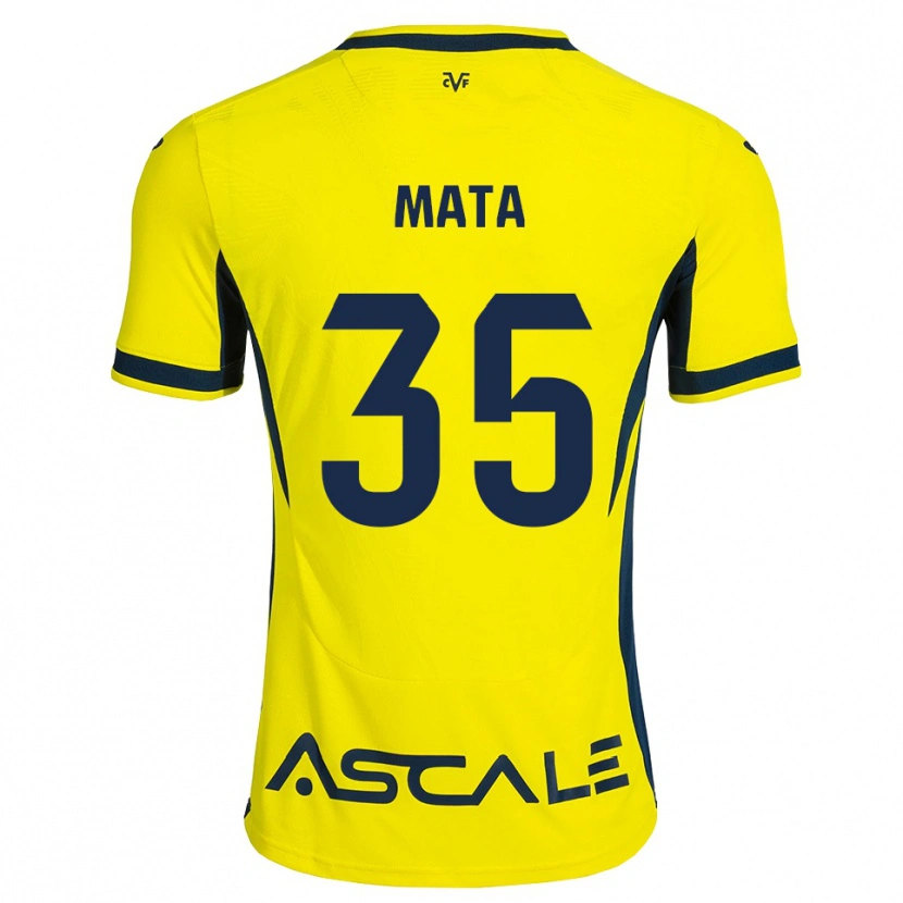 Danxen Män Jordi Mata #35 Gul Svart Röd Hemmatröja Matchtröjor 2026/27 Tröjor T-Tröja