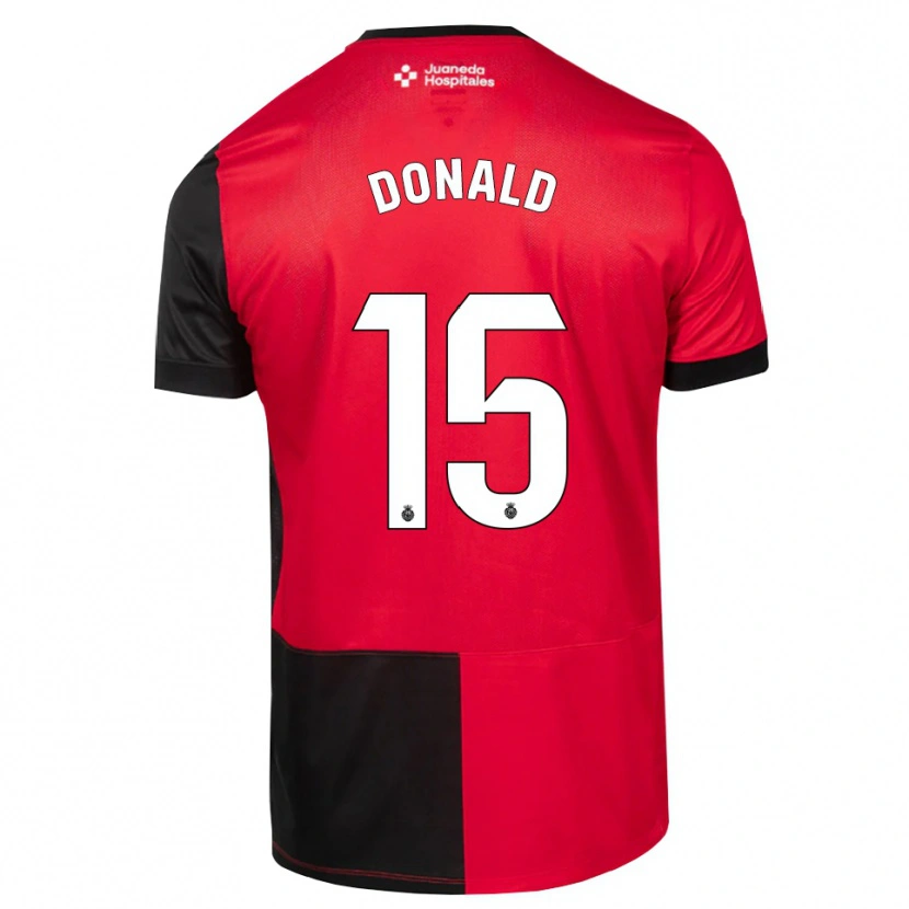 Danxen Män John Donald #15 Svart Röd Vit Hemmatröja Matchtröjor 2026/27 Tröjor T-Tröja