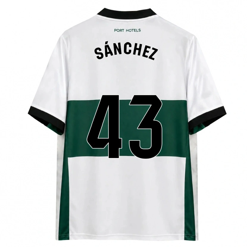Danxen Män Diego Sánchez #43 Grön Vit Röd Hemmatröja Matchtröjor 2026/27 Tröjor T-Tröja