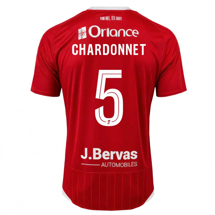 Danxen Män Brendan Chardonnet #5 Vit Röd Hemmatröja Matchtröjor 2026/27 Tröjor T-Tröja