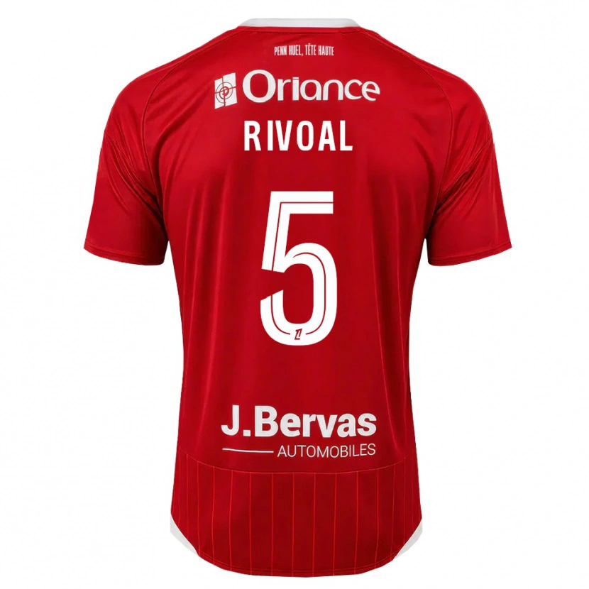 Danxen Män Paul Rivoal #5 Vit Röd Hemmatröja Matchtröjor 2026/27 Tröjor T-Tröja