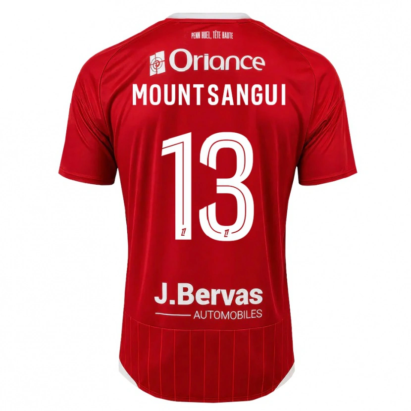 Danxen Män Warren Mountsangui #13 Vit Röd Hemmatröja Matchtröjor 2026/27 Tröjor T-Tröja