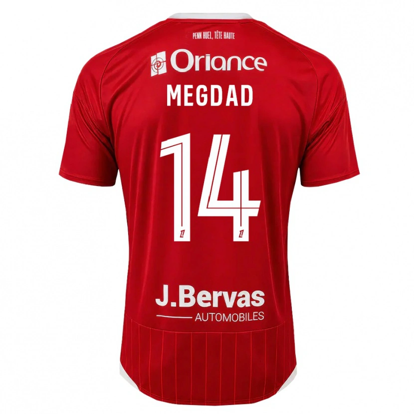 Danxen Män Noa Megdad #14 Vit Röd Hemmatröja Matchtröjor 2026/27 Tröjor T-Tröja