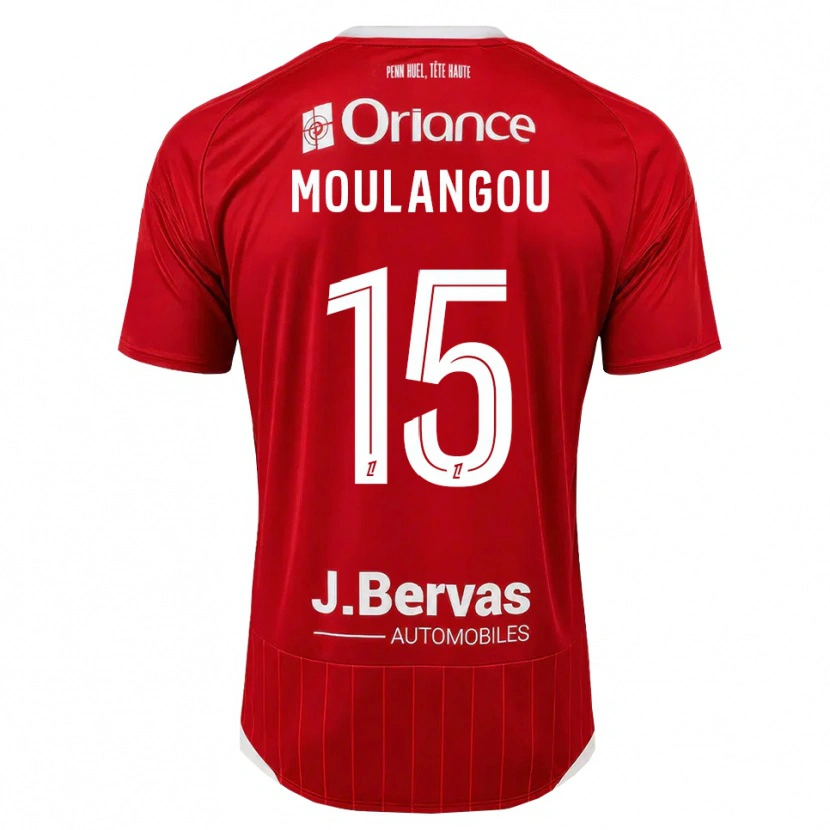 Danxen Män Kenan Moulangou #15 Vit Röd Hemmatröja Matchtröjor 2026/27 Tröjor T-Tröja