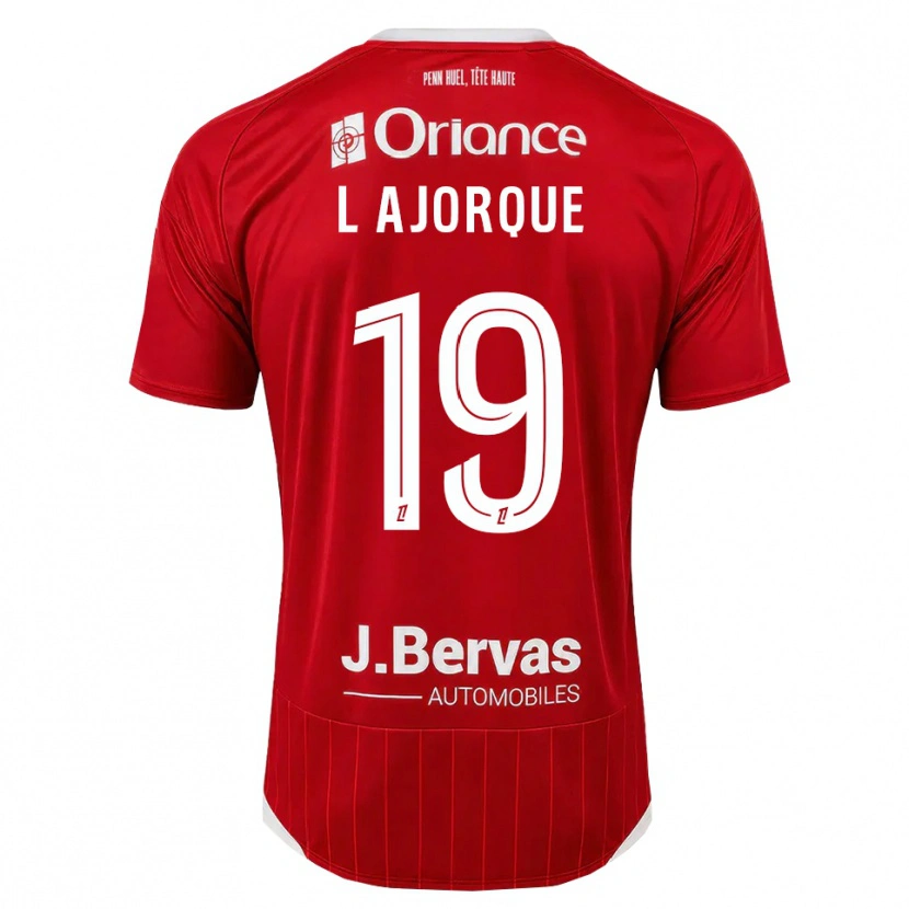 Danxen Män Ludovic Ajorque #19 Vit Röd Hemmatröja Matchtröjor 2026/27 Tröjor T-Tröja