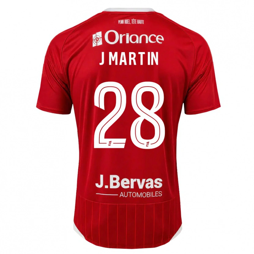 Danxen Män Jonas Martin #28 Vit Röd Hemmatröja Matchtröjor 2026/27 Tröjor T-Tröja