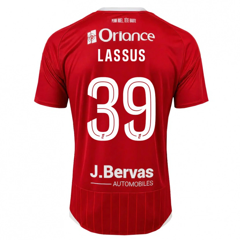 Danxen Män Axel Lassus #39 Vit Röd Hemmatröja Matchtröjor 2026/27 Tröjor T-Tröja