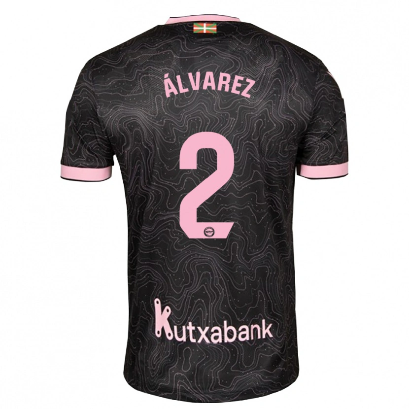 Danxen Män Joseda Álvarez #2 Svart Rosa Bortatröja Matchtröjor 2026/27 Tröjor T-Tröja