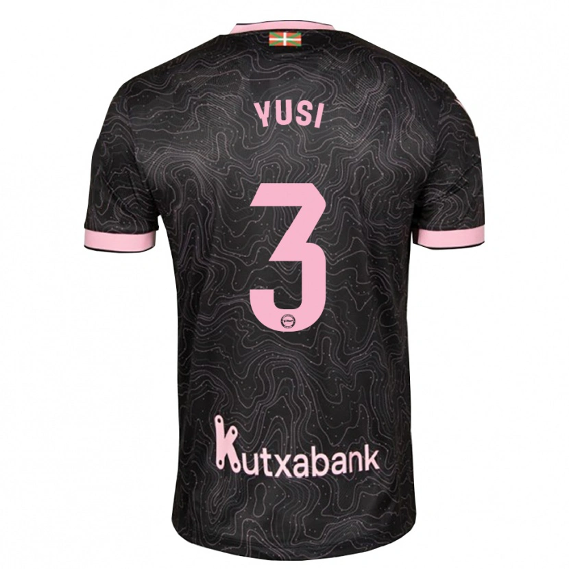 Danxen Män Youssef Enríquez #3 Svart Rosa Bortatröja Matchtröjor 2026/27 Tröjor T-Tröja