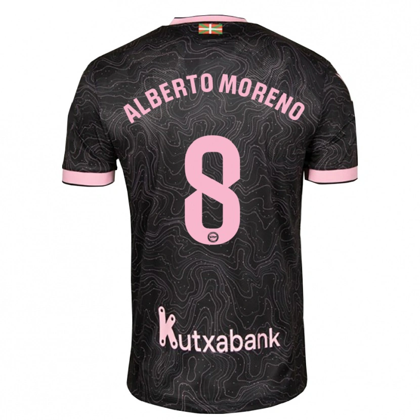Danxen Män Alberto Moreno #8 Svart Rosa Bortatröja Matchtröjor 2026/27 Tröjor T-Tröja
