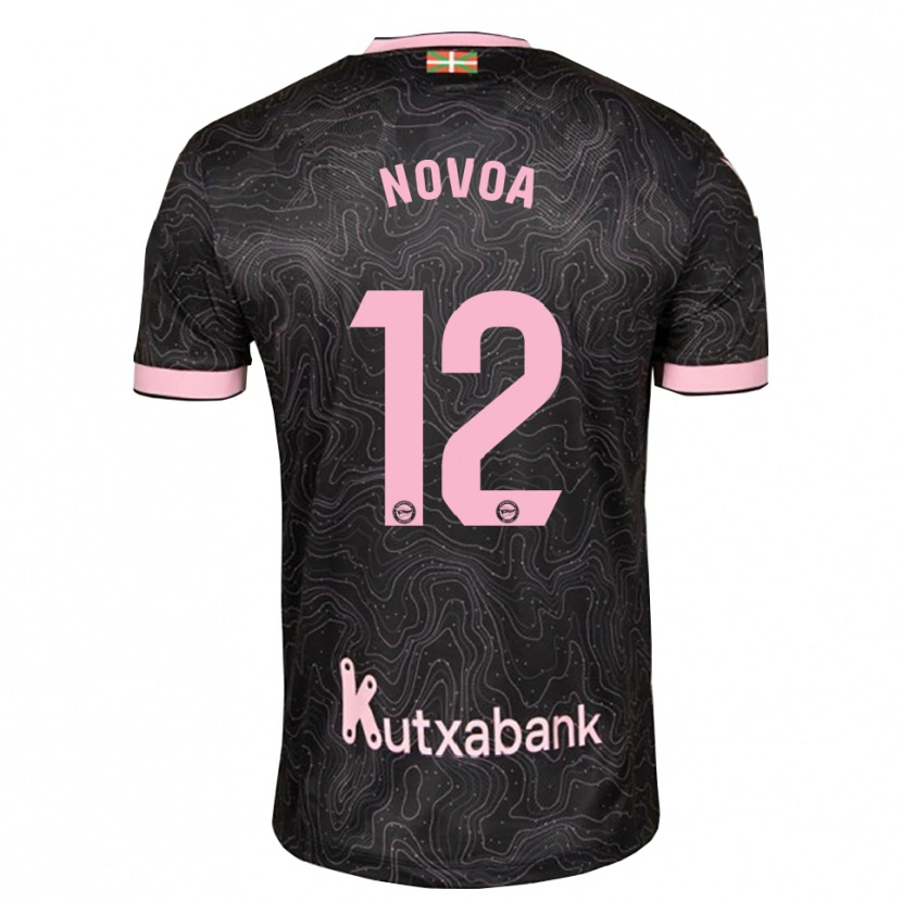 Danxen Män Hugo Novoa #12 Svart Rosa Bortatröja Matchtröjor 2026/27 Tröjor T-Tröja