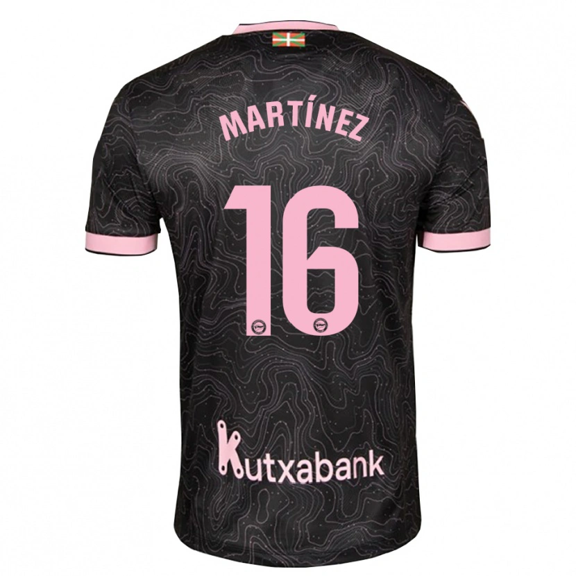 Danxen Män Hugo Martínez #16 Svart Rosa Bortatröja Matchtröjor 2026/27 Tröjor T-Tröja