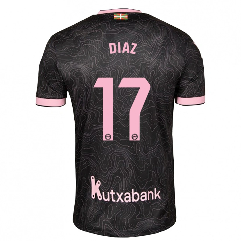 Danxen Män Nico Diaz #17 Svart Rosa Bortatröja Matchtröjor 2026/27 Tröjor T-Tröja