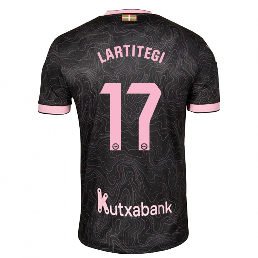 Danxen Män Julen Lartitegi #17 Svart Rosa Bortatröja Matchtröjor 2026/27 Tröjor T-Tröja