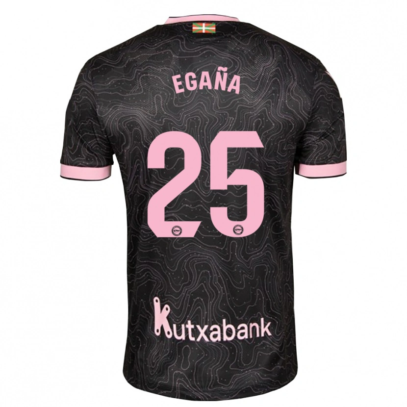 Danxen Män Eider Egaña #25 Svart Rosa Bortatröja Matchtröjor 2026/27 Tröjor T-Tröja