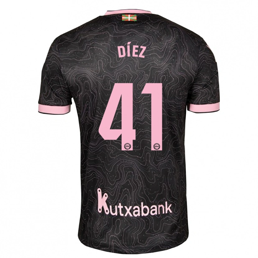 Danxen Män Victor Díez #41 Svart Rosa Bortatröja Matchtröjor 2026/27 Tröjor T-Tröja