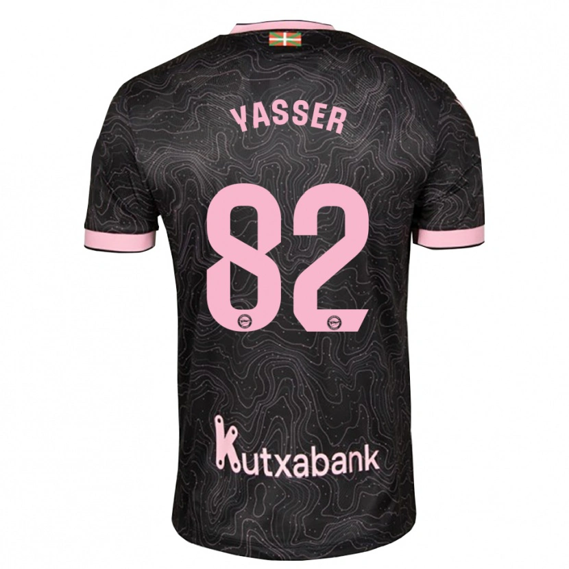 Danxen Män Omar Yasser #82 Svart Rosa Bortatröja Matchtröjor 2026/27 Tröjor T-Tröja