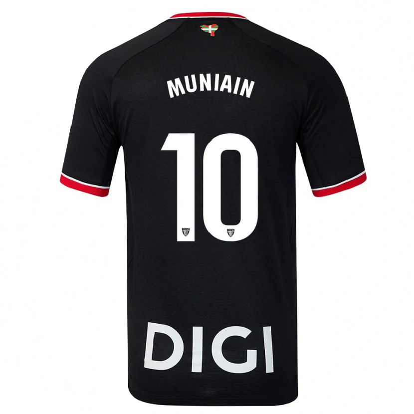 Danxen Män Iker Muniain #10 Svart Vit Röd Bortatröja Matchtröjor 2026/27 Tröjor T-Tröja