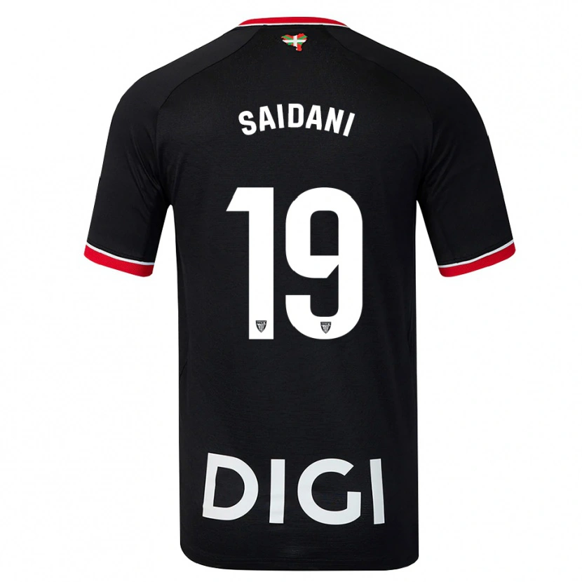 Danxen Män Ismahel Saidani #19 Svart Vit Röd Bortatröja Matchtröjor 2026/27 Tröjor T-Tröja