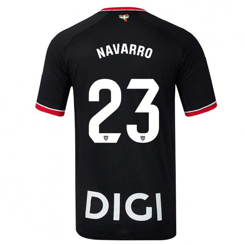 Danxen Män Robert Navarro #23 Svart Vit Röd Bortatröja Matchtröjor 2026/27 Tröjor T-Tröja